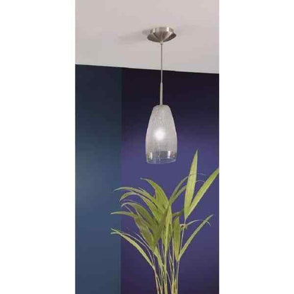 Eglo Crash 1-Light Matte Nickel Hanging/Ceiling Pendant 20599A