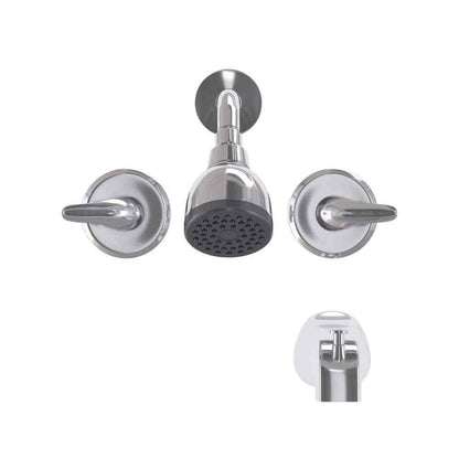 Glacier Bay Aragon Double Handle 1-Spray Tub and Shower Faucet 1.8 GPM in Chrome