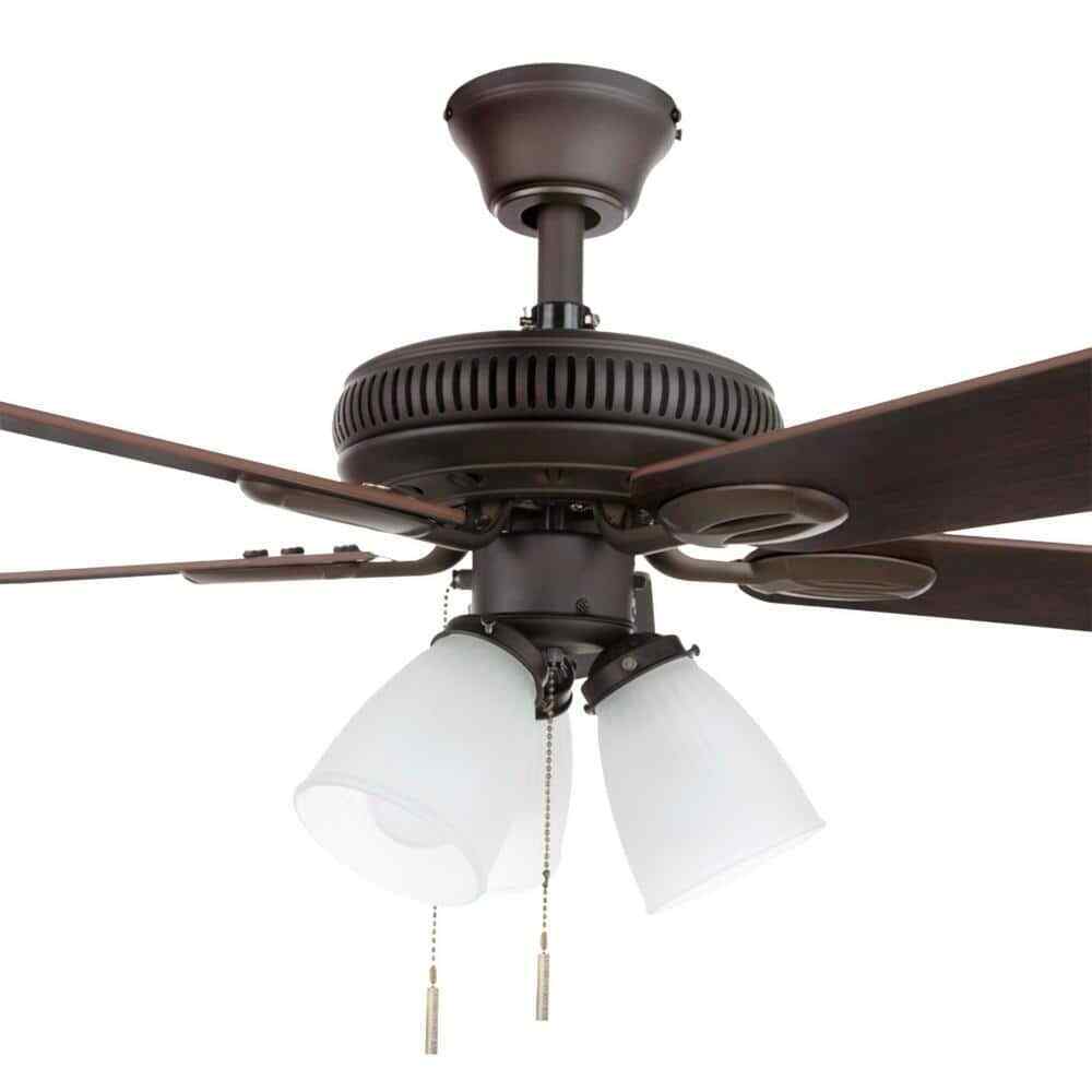 Hampton Bay Glendale 42 in. LED Indoor Oil-Rubbed Bronze Ceiling Fant