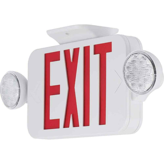Progress Lighting 120-Volt White Integrated LED Exit Sign