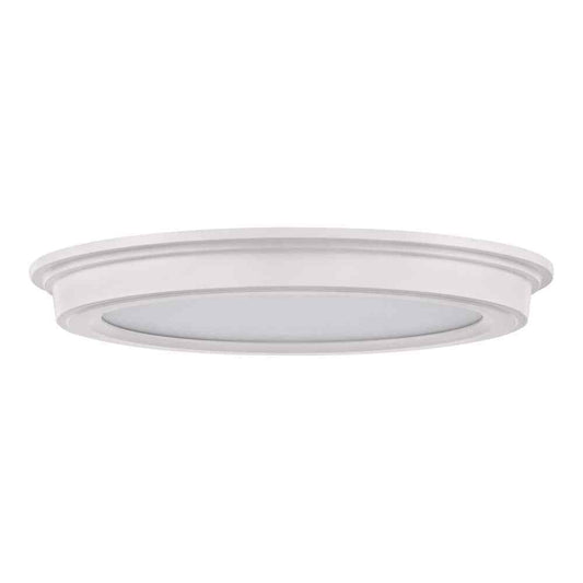 Commercial Electric 7 in. White Flush Mount Low Profile Ceiling Light 2-Pack