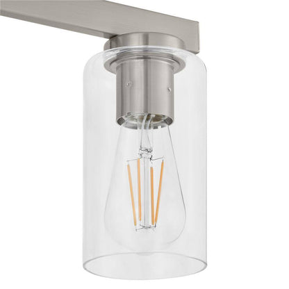 Hampton Bay Kendall Manor 22 in. 3 Light Brushed Nickel Bathroom Vanity Light