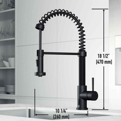 VIGO Edison Single Handle Pull-Down Sprayer Kitchen Faucet w/ Touchless Sensor