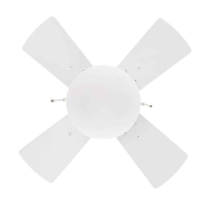 Hampton Bay Metarie II 24 in. Indoor Matte White Ceiling Fan with Light