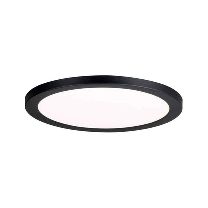 Commercial Electric 15 in. Black Ultra-Low Profile LED Flush Mount 5CCT 2-Pack