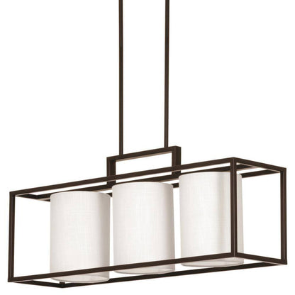 Progress Lighting Province Collection 3-Light Antique Bronze Island Chandelier