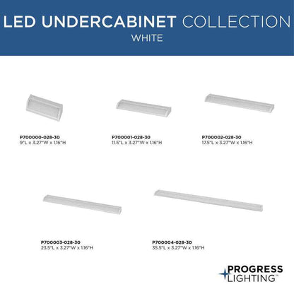 Progress Lighting 24 in. LED White Modern Undercabinet Countertop Light Fixture