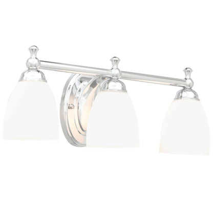 Hampton Bay Solomone  3-Light Polished Chrome Bathroom Vanity Light Fixture