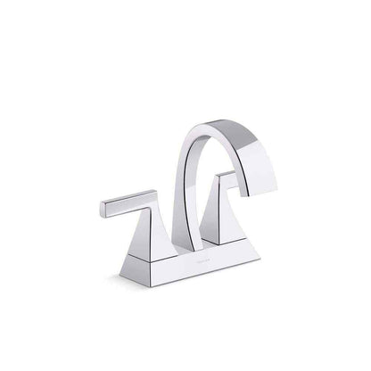 KOHLER Katun 4 in. Centerset 2-Handle Bathroom Faucet in Polished Chrome