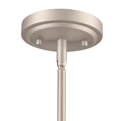 Millennium Lighting Moven 1-Light 5 in. Satin Nickel Hardwired Mini-Pendant
