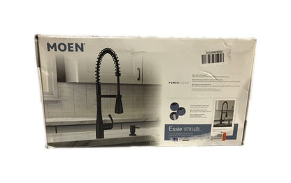 MOEN Essie Spring Single-Handle Pull-Down Sprayer Kitchen Faucet Matte Black