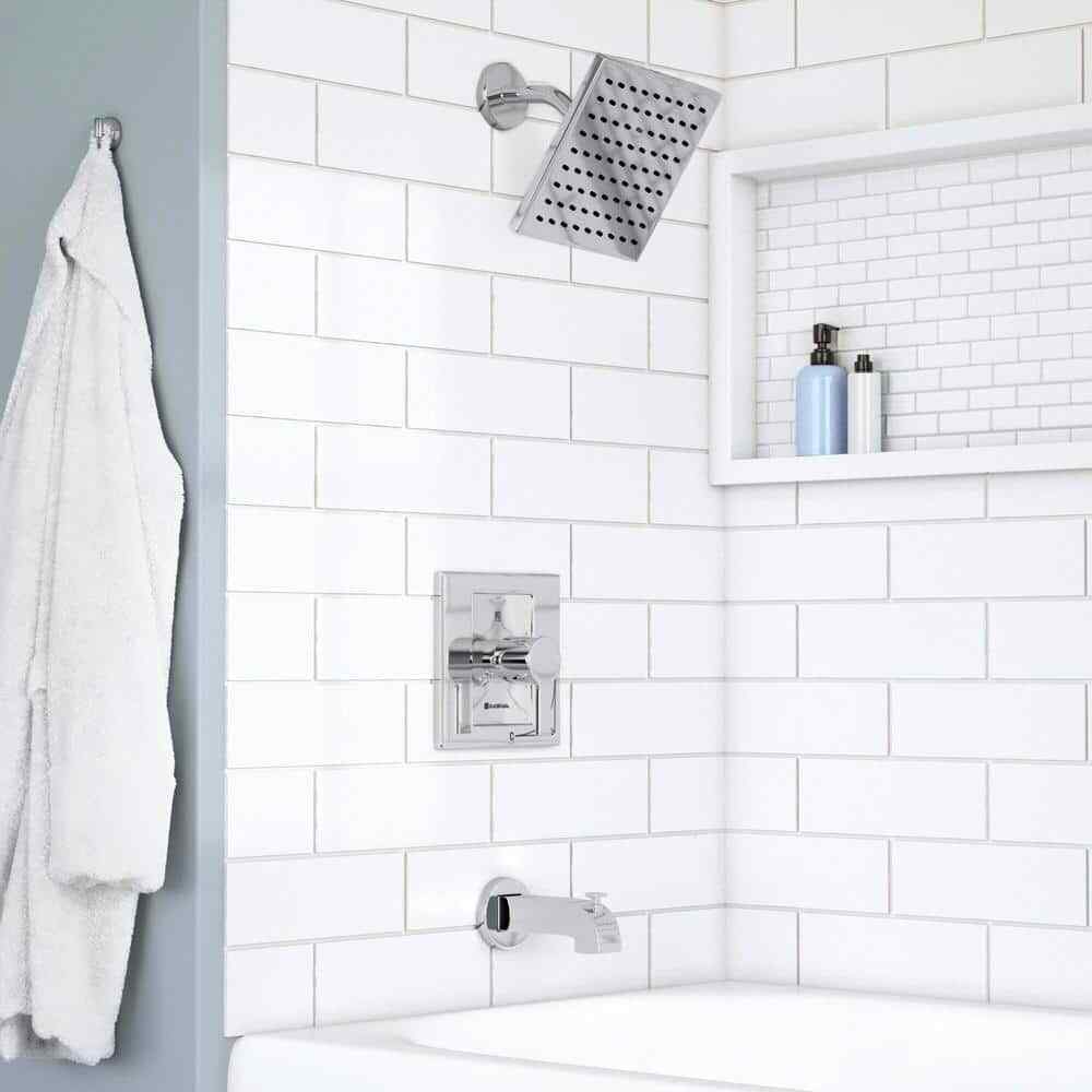 Glacier Bay Single-Handle 1-Spray Tub and Shower Faucet in Chrome Valve Included