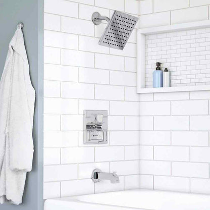 Glacier Bay Single-Handle 1-Spray Tub and Shower Faucet in Chrome Valve Included