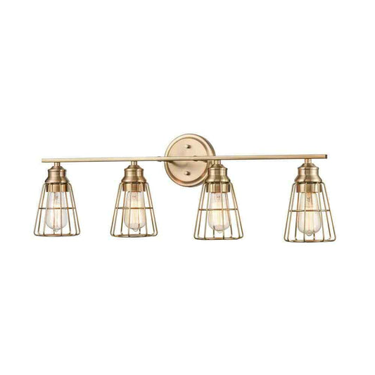 Millennium Lighting 32 in. 4-Light Modern Gold Vanity Light 3384-MG