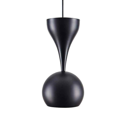 Southern Enterprises Conner Matte Black Midcentury Modern Dome Pendant Lamp