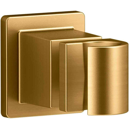 KOHLER Awaken Adjustable Wall Mount Bracket in Vibrant Brushed Moderne Brass