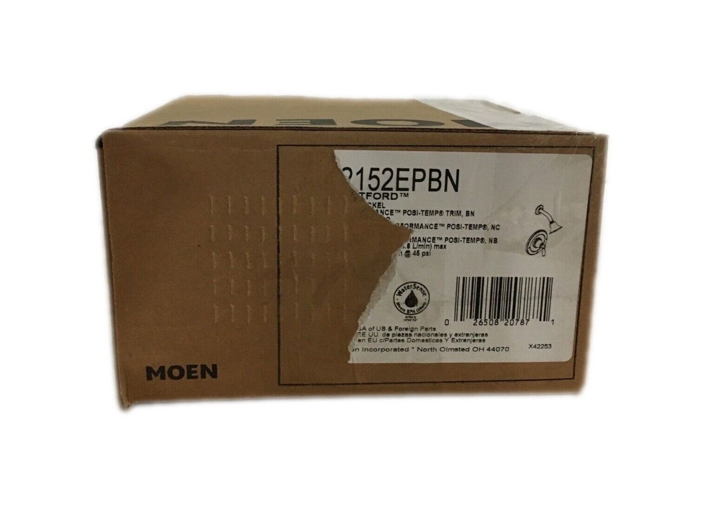 MOEN Brantford osi-Temp Shower Only Trim Kit in Brushed Nickel (No Valve Incl)