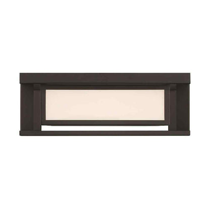 GLUCKSTEINELEMENTS Paxton 1-Light Black Integrated LED Outdoor Flush Mount