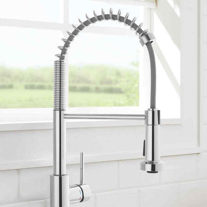 Glacier Bay Paulina Single-Handle Spring Neck Pull Down Sprayer Kitchen Faucet