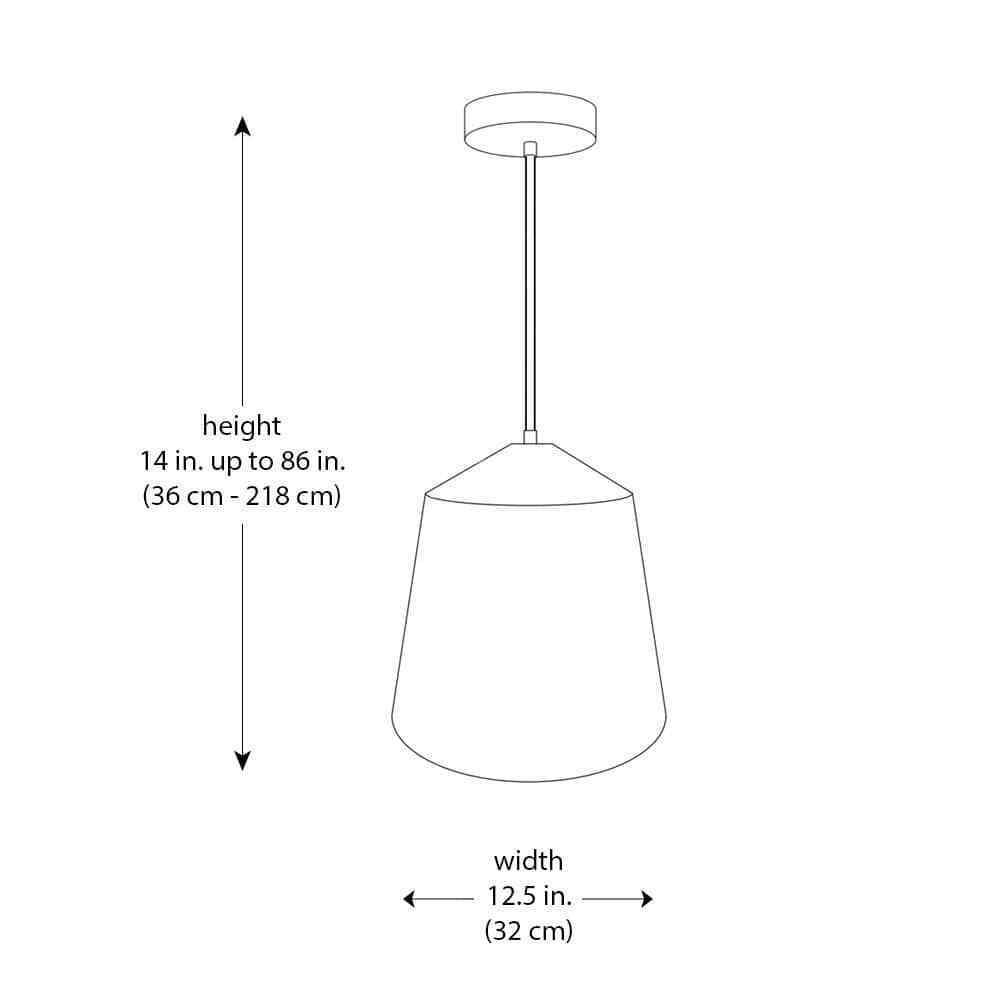 Home Decorators 12.5 in 1-Light Black Industrial Farmhouse Pendant Light Fixture