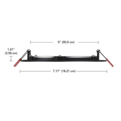 Commercial Electric 6 in. Selectable Canless Recessed Integrated Kit Matte Black