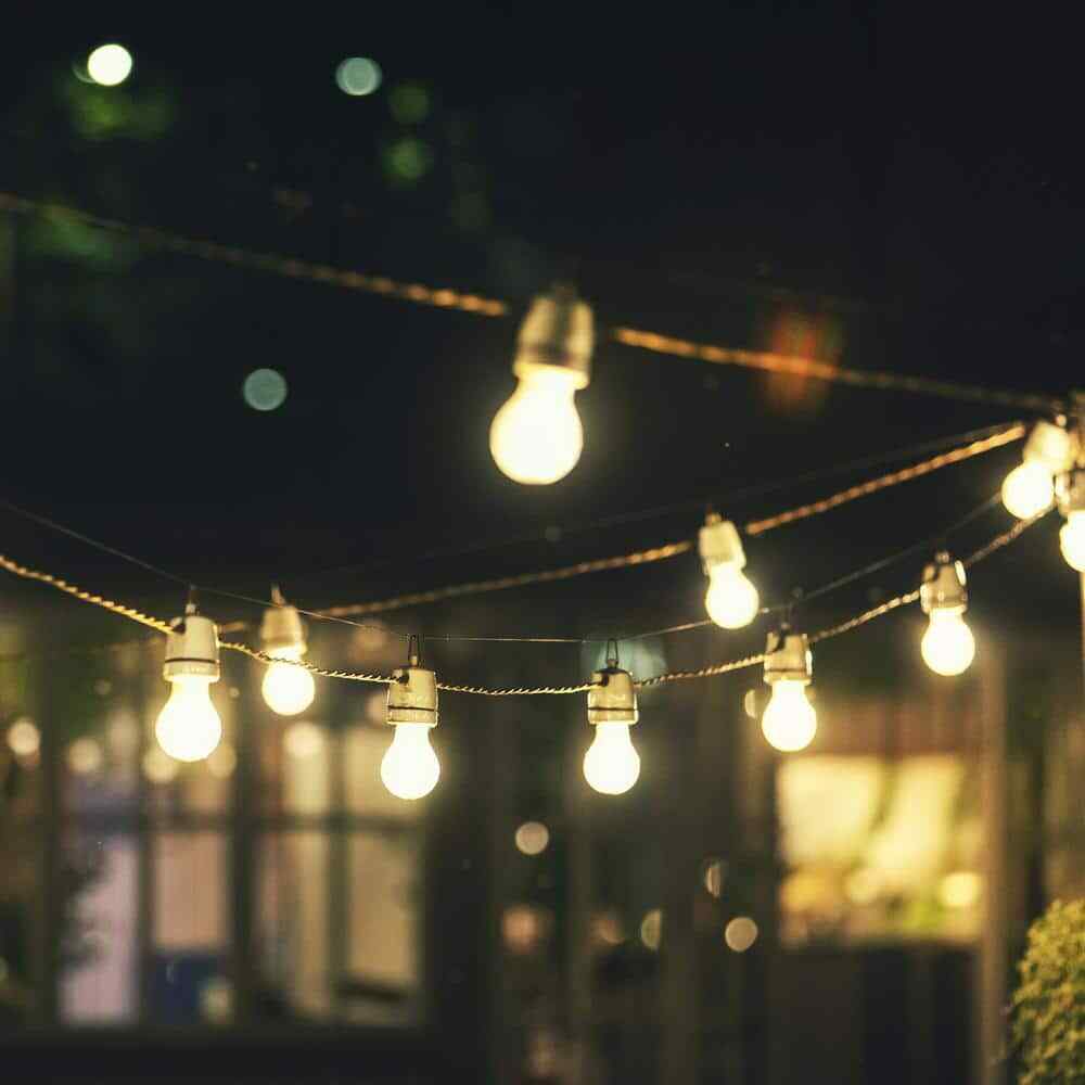 Newhouse Lighting 48 ft. String Light Hanging Kit Wire Mounting Hooks