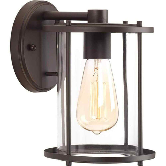 Progress Lighting Gunther Collection 1-Light Antique Bronze Wall Lantern Light