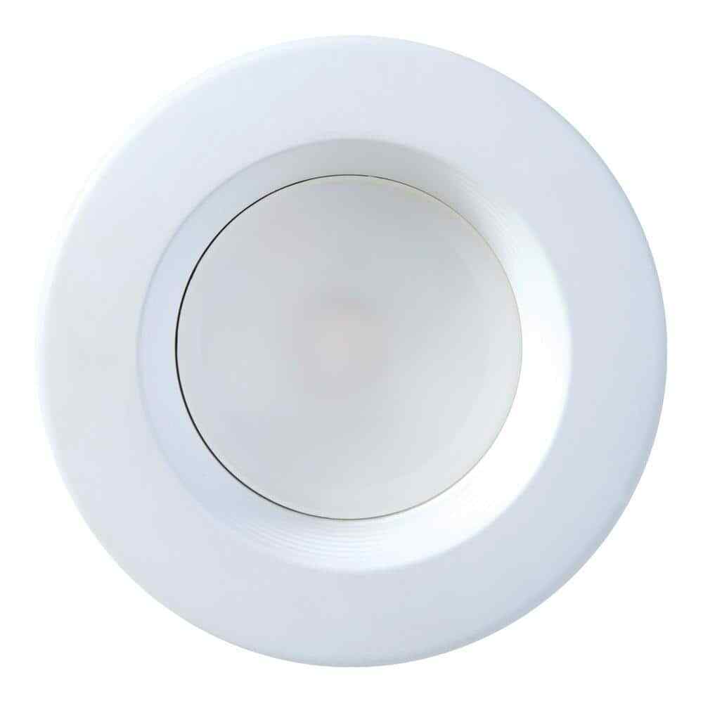 Halo RL 4 in. White Bluetooth Smart LED Recessed Ceiling Light Trim 6-Pack
