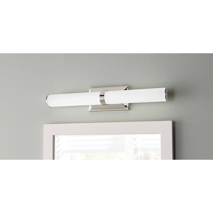 Home Decorators Rolande 100W Equivalent Polished Nickel LED Vanity Light