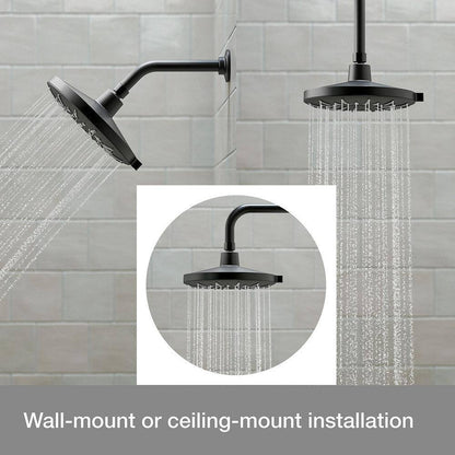 KOHLER Bellerose 3-Spray Patterns 1.75 GPM 8 in. Wall Mount Fixed Shower Head