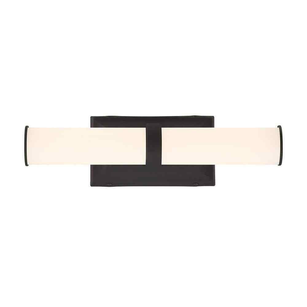 Home Decorators Rolande 16 in. Coal 1-Light LED Bathroom Vanity Light Bar 25837