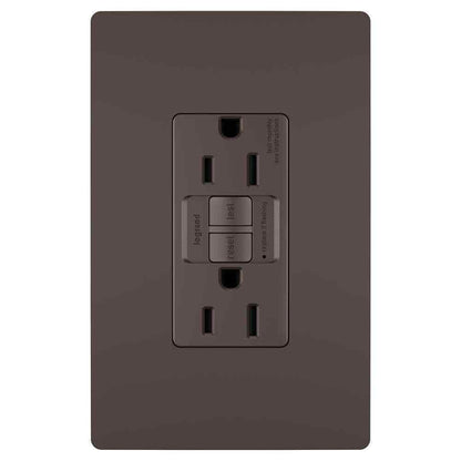 Legrand radiant 15 Amp 125-Volt Tamper Resistant GFCI  Duplex Outlet Bronze