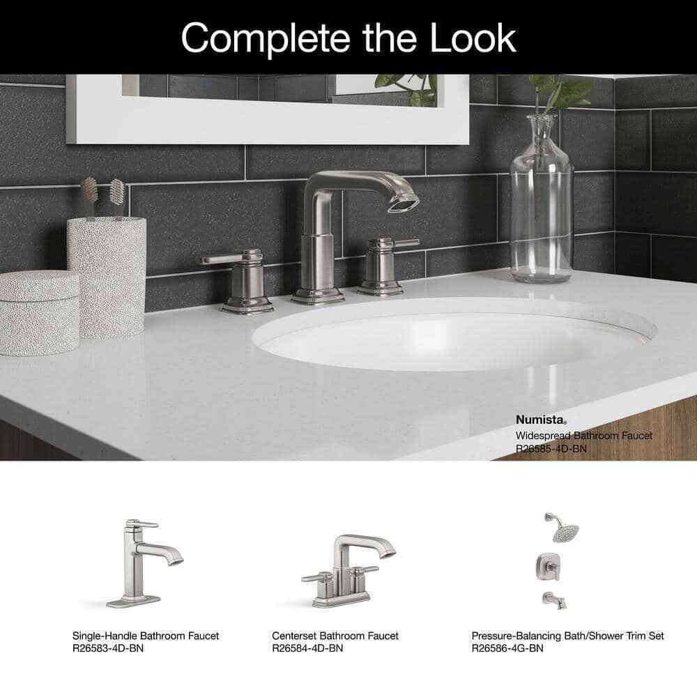 KOHLER Numista 8 in. Widespread Double Handle Bathroom Faucet in Brushed Nickel