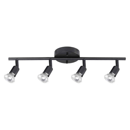 Globe Electric Payton 1.6 ft. 4-Light Matte Black Track Lighting Kit 59354