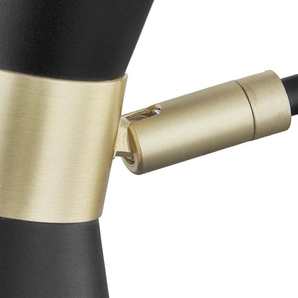 Light Society Beaker Plug-In Black Wall Sconce