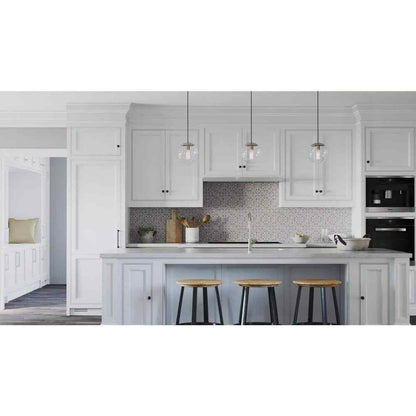 Progress Lighting Atwell 1-Light Brushed Nickel Small Pendant Hanging Light