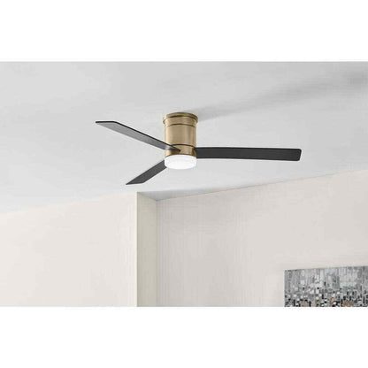 Hampton Bay Conjure 52 in. Brushed Gold Ceiling Fan w/  White Integrated LED