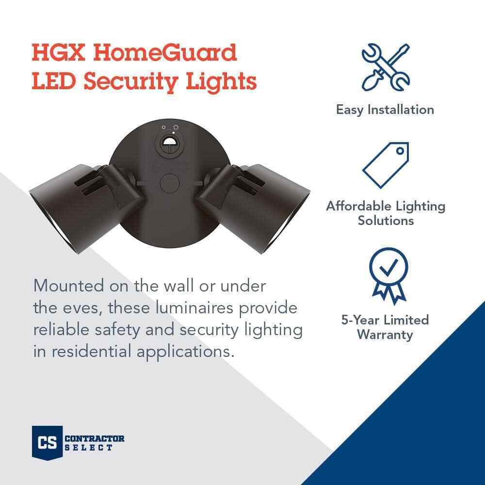 Lithonia Lighting Contractor Select HGX Dark Bronze Integrated LED Flood Light