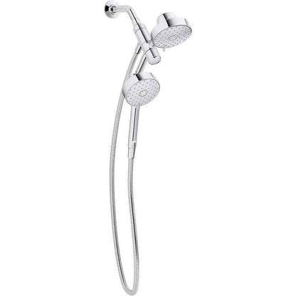 KOHLER Awaken 3-Spray 5 in. Dual Wall Mount Shower Head in Polished Chrome