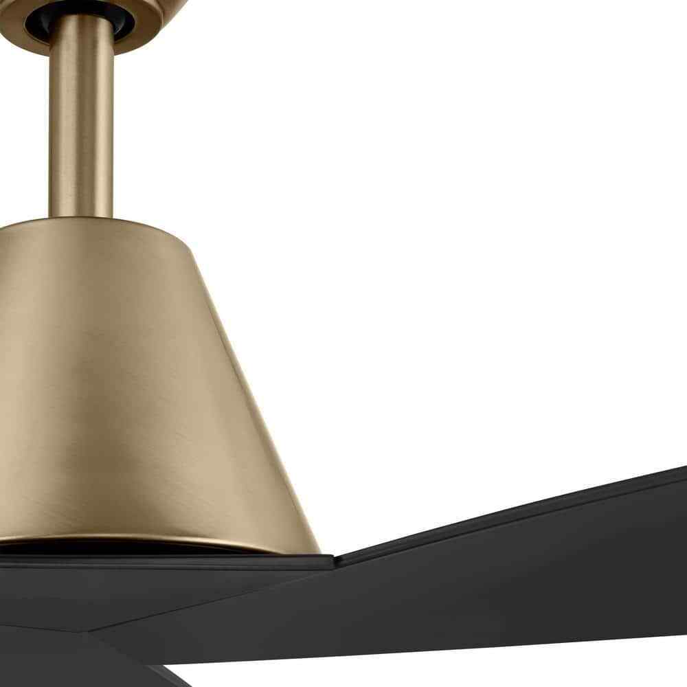 Home Decorators Easton 60 in. Indoor/Outdoor Brushed Gold Ceiling Fan w/ Remote