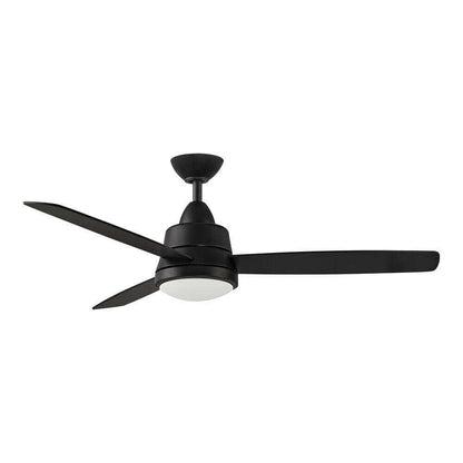 Hampton Bay Caprice 52 in. LED Black Ceiling Fan w/ Light Kit and Remote Control