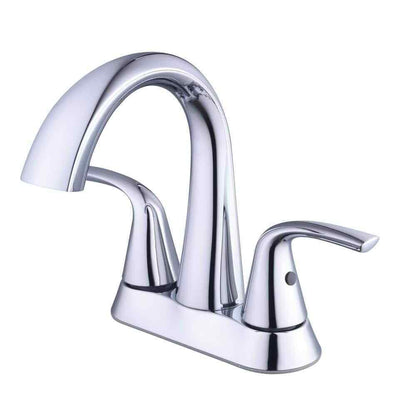 Glacier Bay Irena 4 in. Centerset Double-Handle High-Arc Bathroom Faucet Chrome