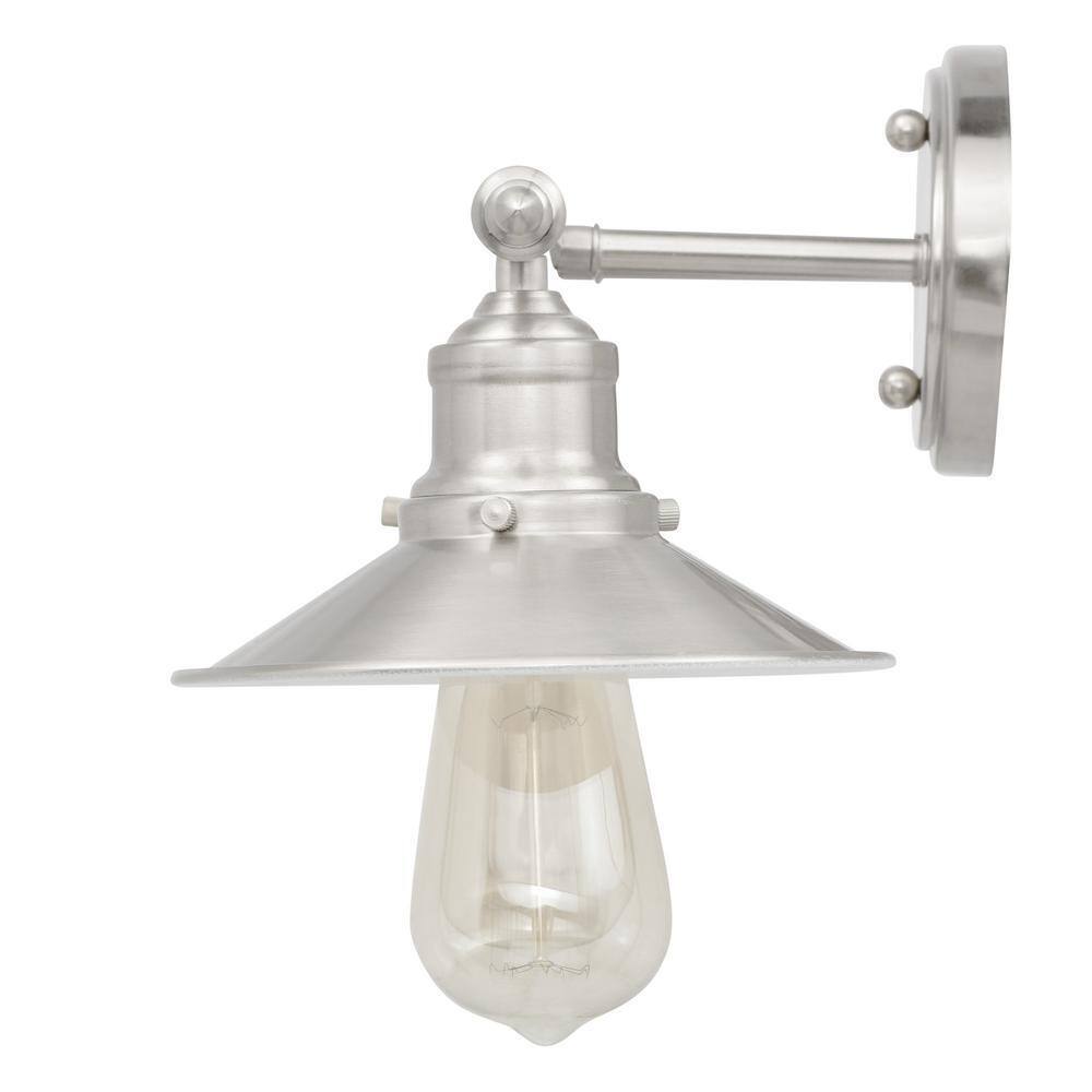 Home Decorators Glenhurst 25 in. 3-Light Brushed Nickel Bathroom Vanity Light