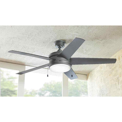 Home Decorators Collection Portwood 60 in. LED Outdoor Natural Iron Ceiling Fan
