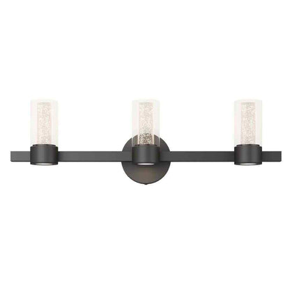 Artika Essence 27 in. 3-Light Integrated LED Black Vanity Light Bar Wall Fixture