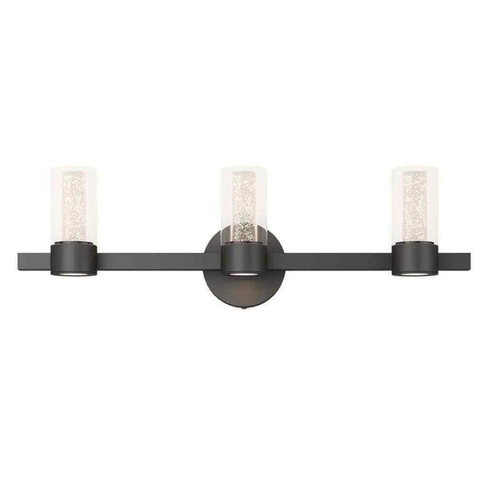 Artika Essence 27 in. 3-Light Integrated LED Black Vanity Light Bar Wall Fixture