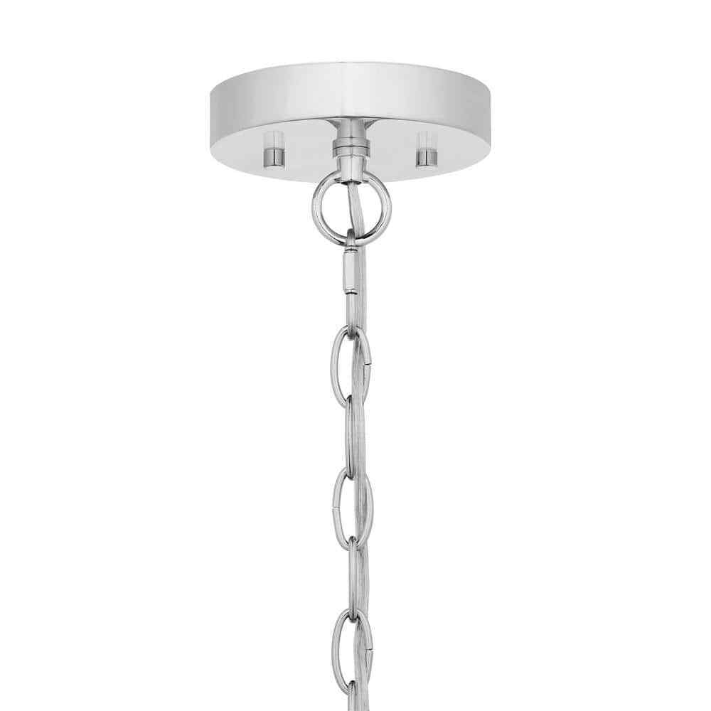 Hampton Bay Tallulah 4-Light Chrome Dome Kitchen Pendant Hanging Light