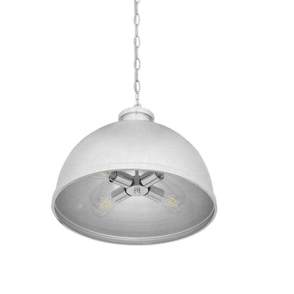 Hampton Bay Tallulah 4-Light Chrome Dome Kitchen Pendant Hanging Light