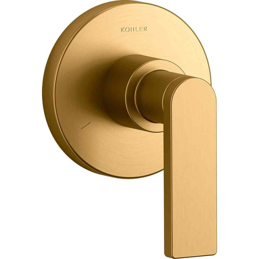 KOHLER Composed 1-Handle Valve Handle Trim Kit in Vibrant Brushed Modern Brass