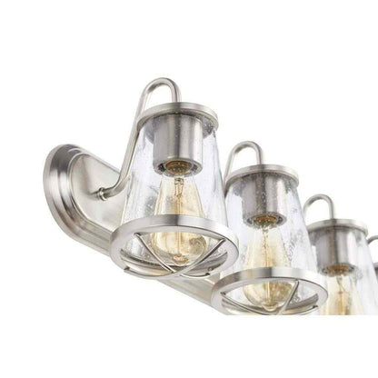 Home Decorators Georgina 30 in. 4-light Brushed Nickel Industrial Indoor Vanity